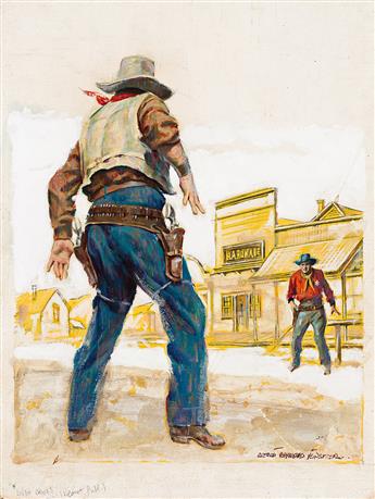 EVERETT RAYMOND KINSTLER (1926-2019) Quick draw duel.